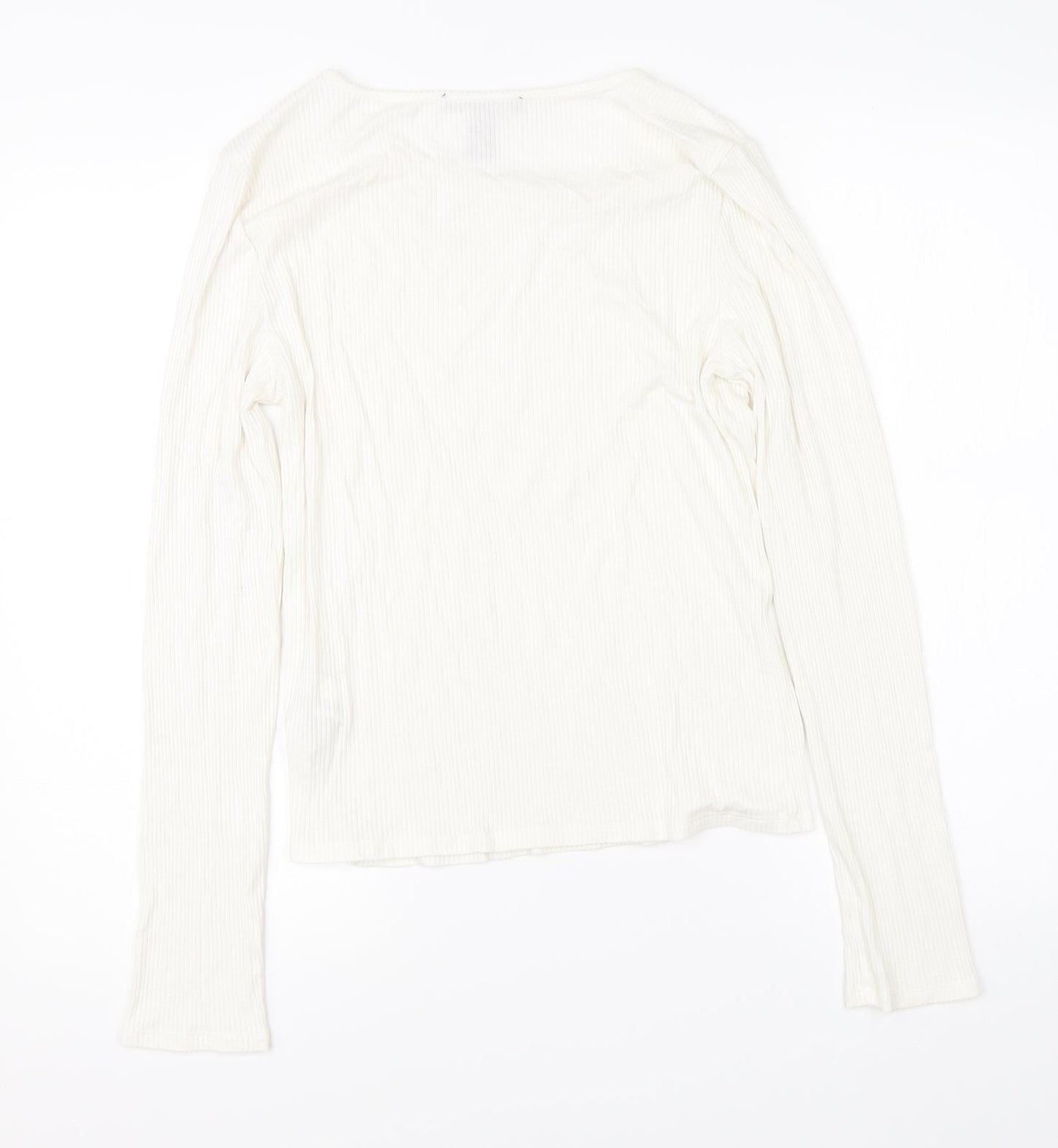 FOREVER 21 Womens White   Pullover Jumper Size XL