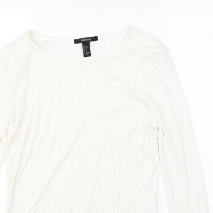 FOREVER 21 Womens White   Pullover Jumper Size XL