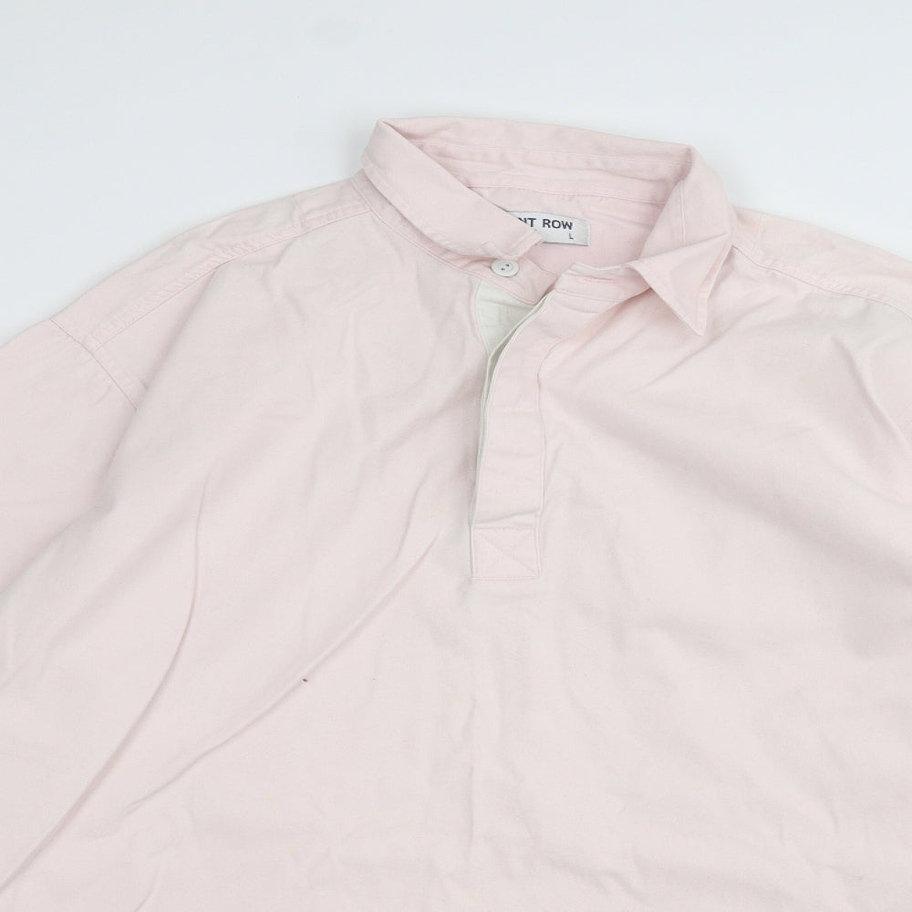 Front Row Mens Pink    Polo Size L