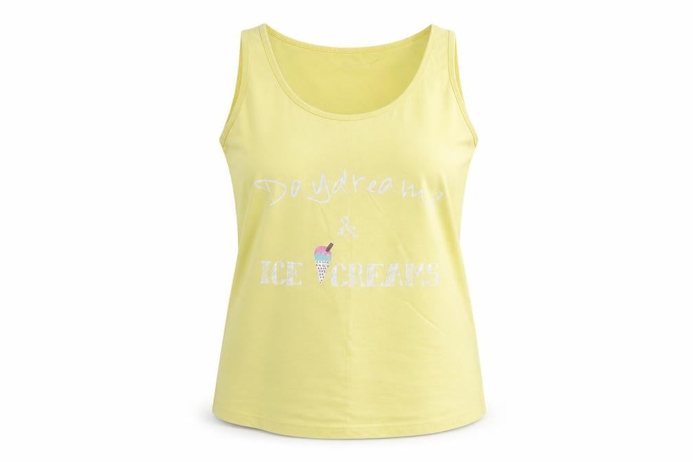 Womens UK Size 8 George Yellow Basic T-Shirt