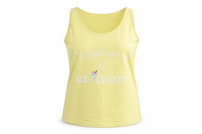Womens UK Size 8 George Yellow Basic T-Shirt