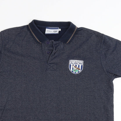 West Bromwich Albion Mens Blue    Polo Size S  - West Bromwich Albion