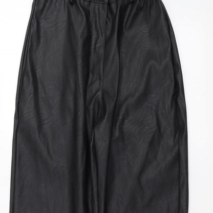 Boohoo Womens Black   Trousers  Size 10 L30 in