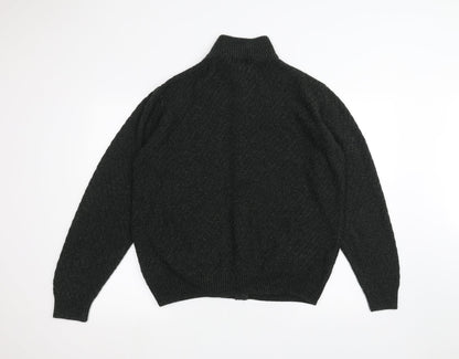 Womens UK Size M Marks and Spencer Green Full Zip Jumper