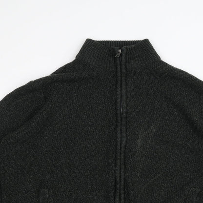 Womens UK Size M Marks and Spencer Green Full Zip Jumper