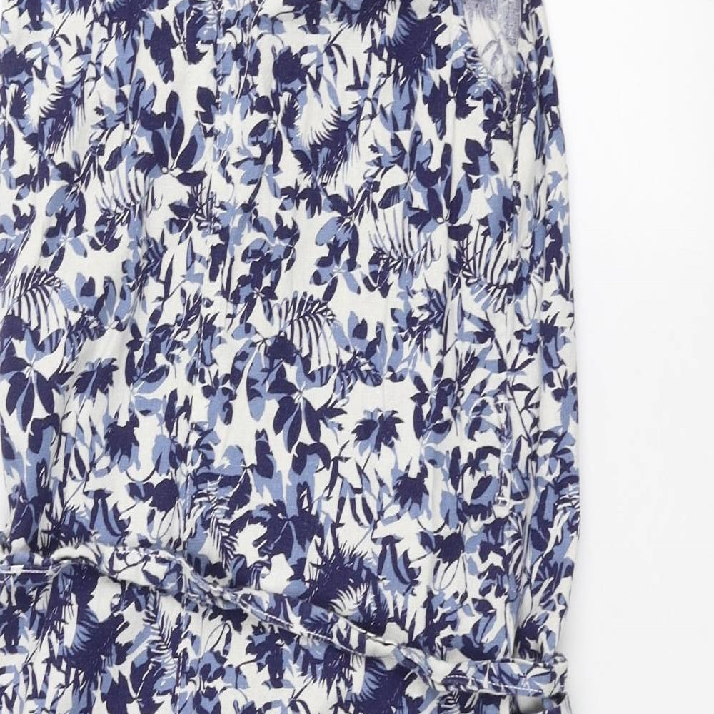 Papaya Womens White Floral  A-Line  Size 10