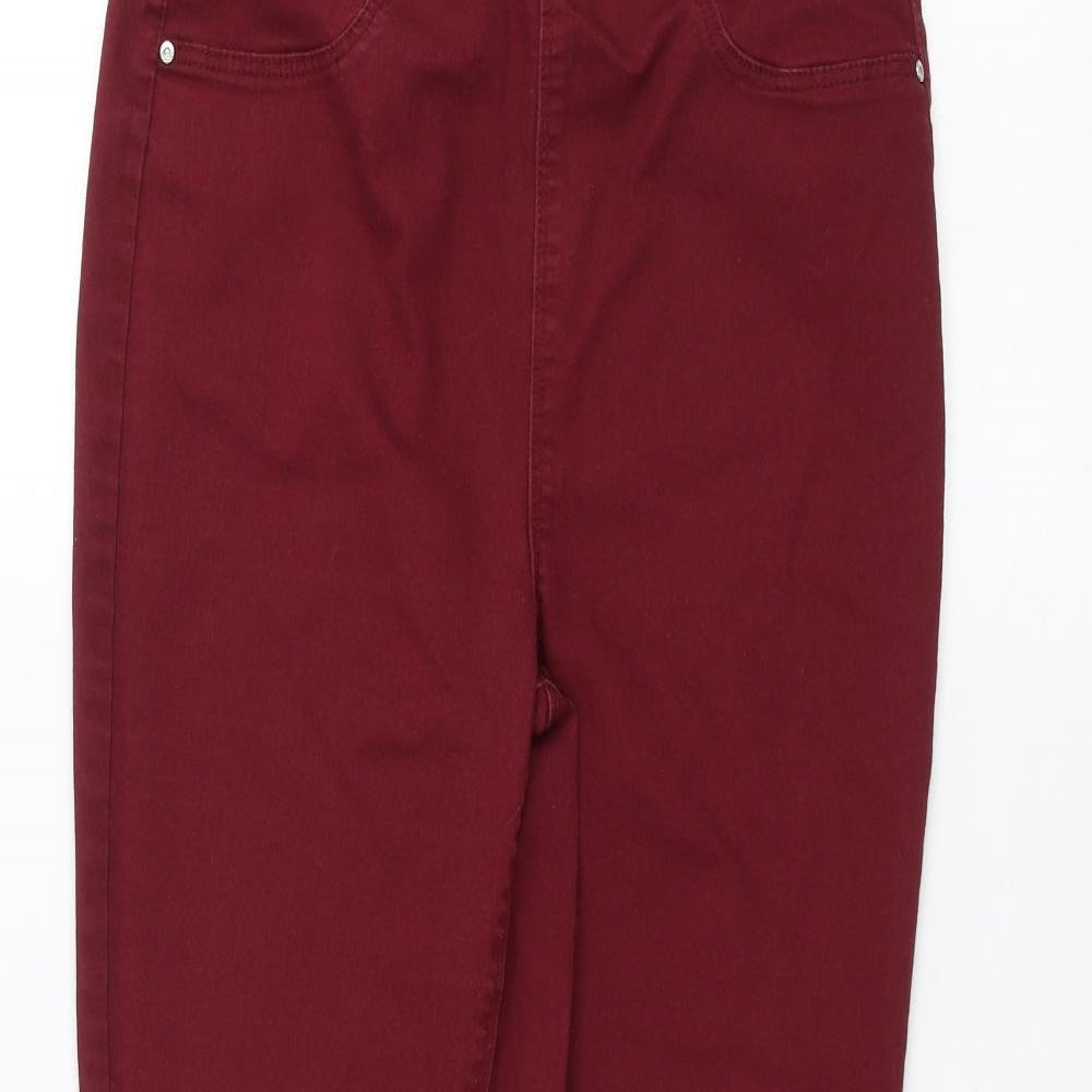 Matalan Womens Red   Skinny Jeans Size 12 L25 in
