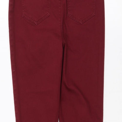 Matalan Womens Red   Skinny Jeans Size 12 L25 in