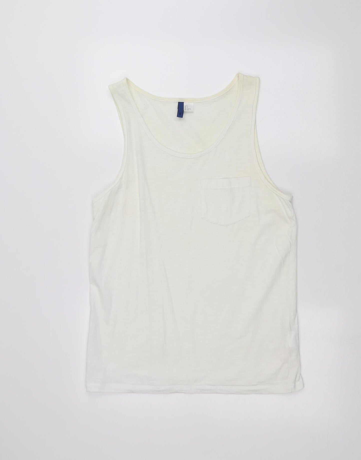 Womens UK Size S H&M White Basic Tank