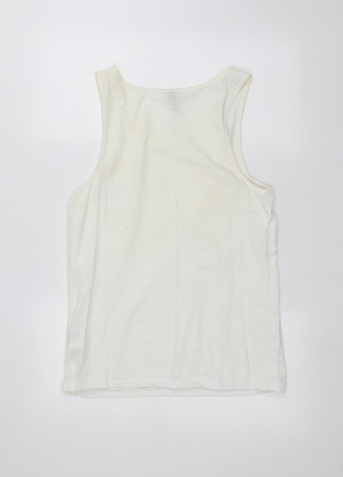 Womens UK Size S H&M White Basic Tank