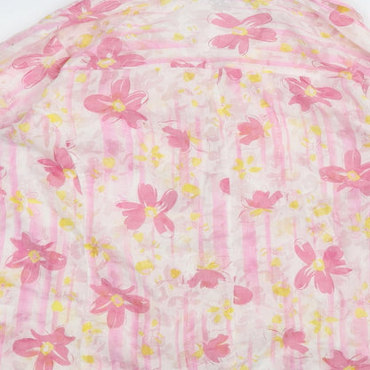 Womens UK Size L D&Co. White Basic Button-Up