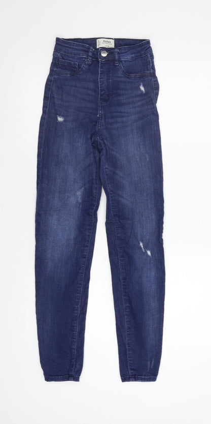 Womens UK Size 4 TALLY WEiJL Regular Fit Skinny Blue Jeans