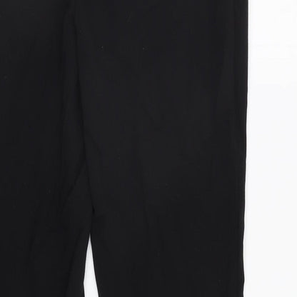Womens UK Size 10 M&Co Regular Fit Dress Pants Black Trousers