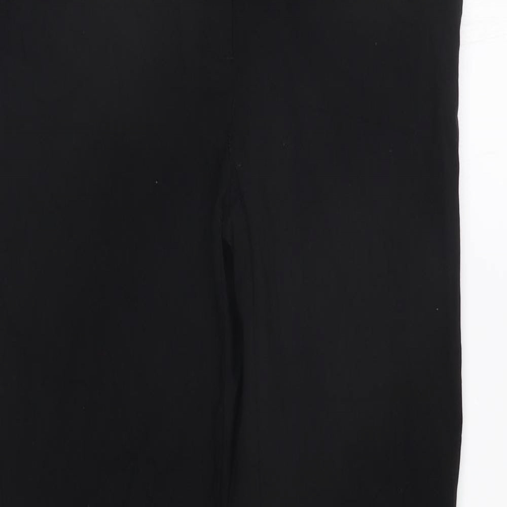 Womens UK Size 14 MNG Regular Fit Dress Pants Black Trousers