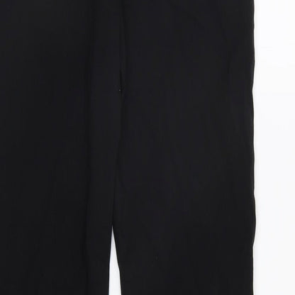Womens UK Size 14 MNG Regular Fit Dress Pants Black Trousers