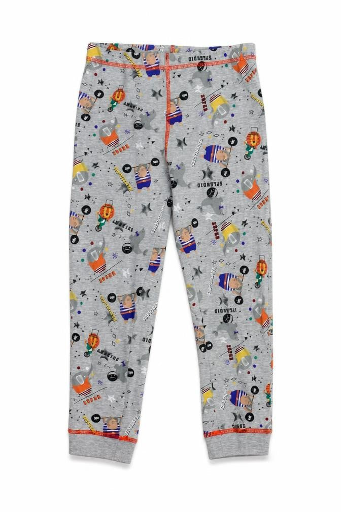 Marks & Spencer Girls Grey    Pyjama Pants Size 7-8 Years  - Circus Animals