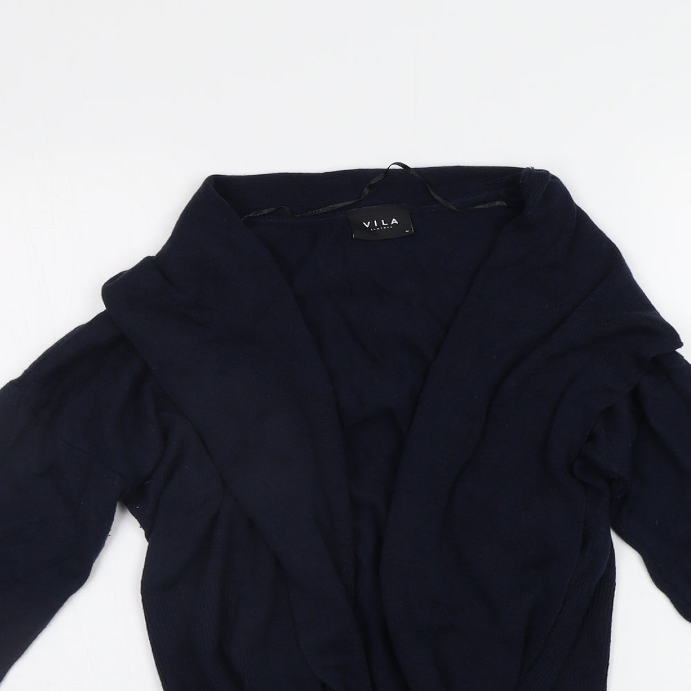 Womens UK Size M VILA Blue Cape Jumper