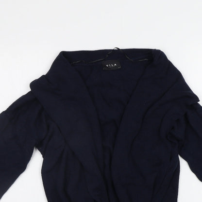 Womens UK Size M VILA Blue Cape Jumper