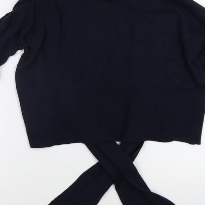 Womens UK Size M VILA Blue Cape Jumper