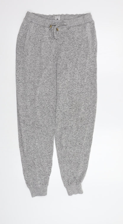 Womens UK Size 8 F&F Regular Fit Jogger Grey Trousers