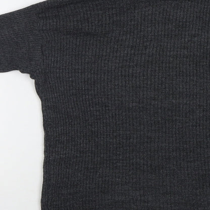 Womens UK Size S Preworn Grey Pullover Jumper