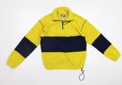 WPS Womens Yellow Striped  Pullover Sweatshirt Size M