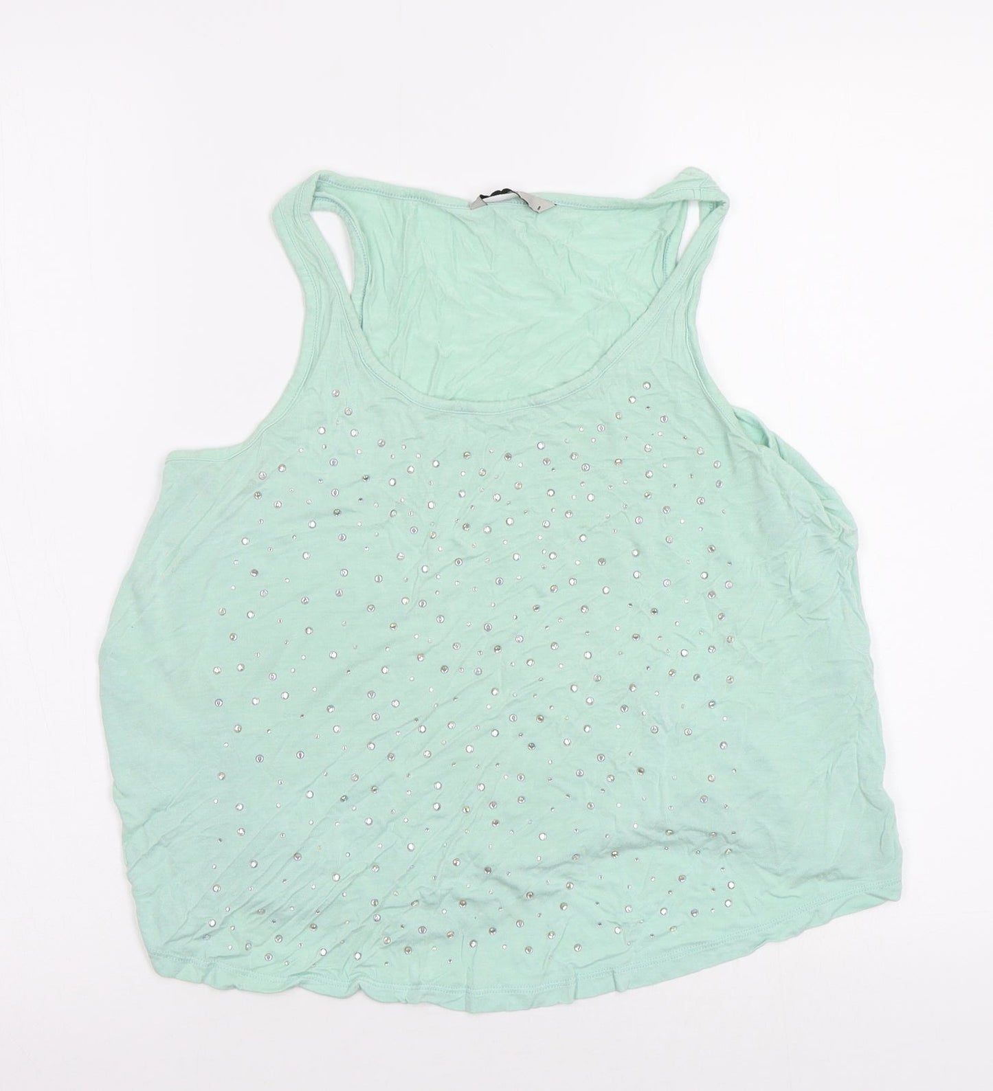 Womens UK Size 8 TU Green Basic Tank