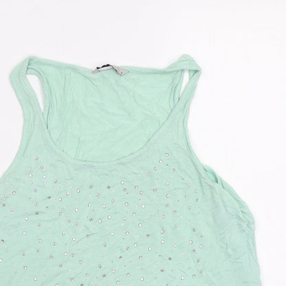 Womens UK Size 8 TU Green Basic Tank