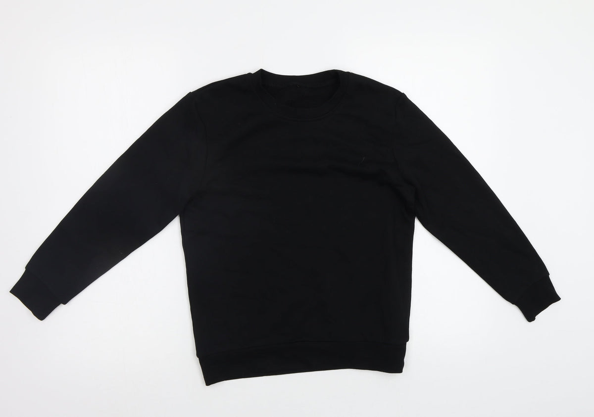 George Boys Black   Pullover Sweatshirt Size 9-10 Years