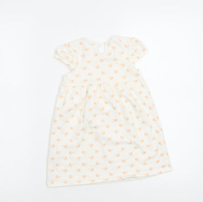 George Baby White Geometric  A-Line  Size 18-24 Months
