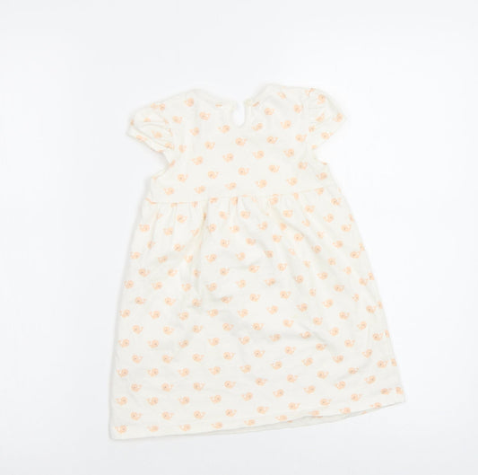 George Baby White Geometric  A-Line  Size 18-24 Months