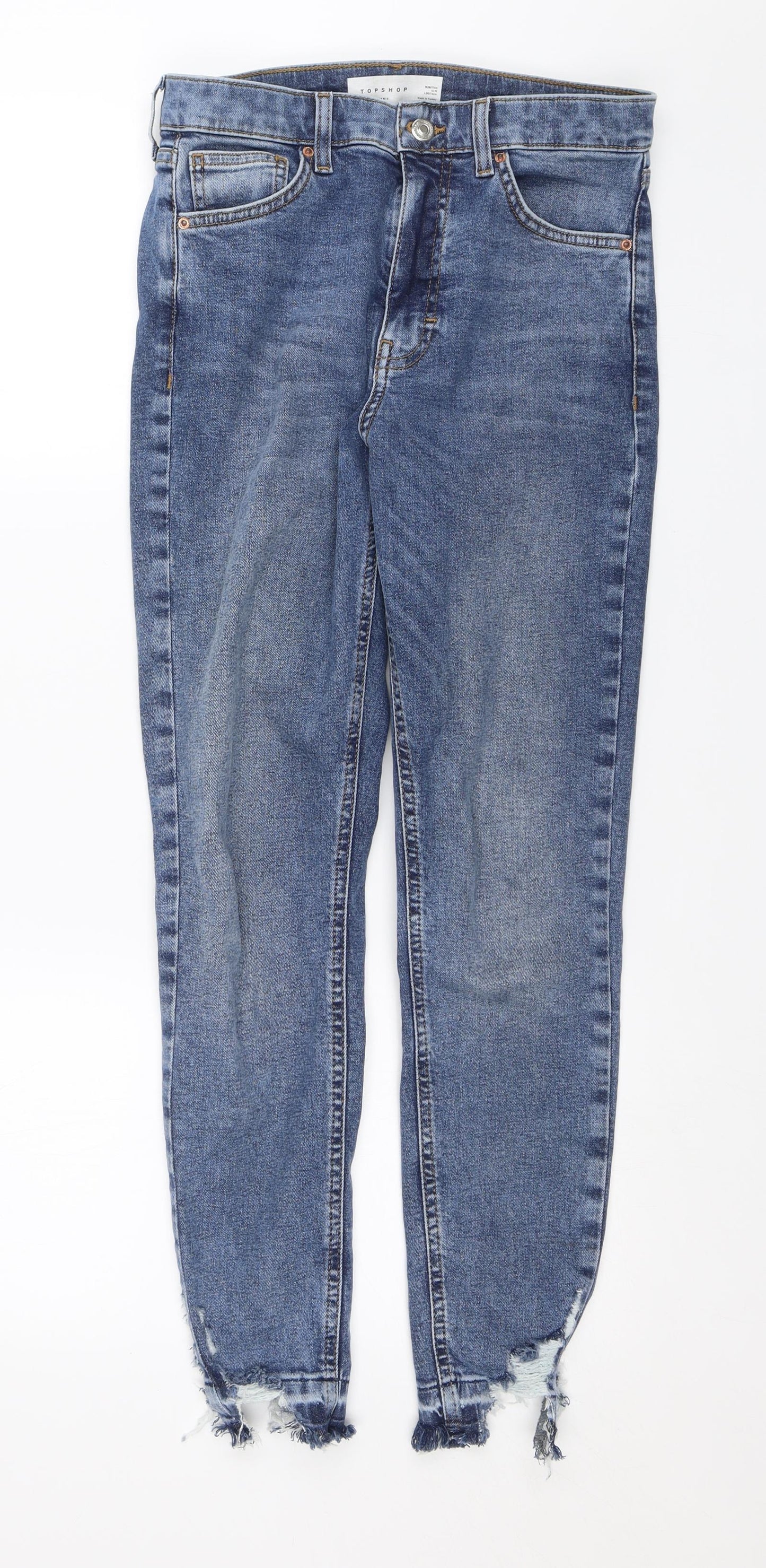 Topshop Womens Blue   Skinny Jeans Size 28 in L26 in