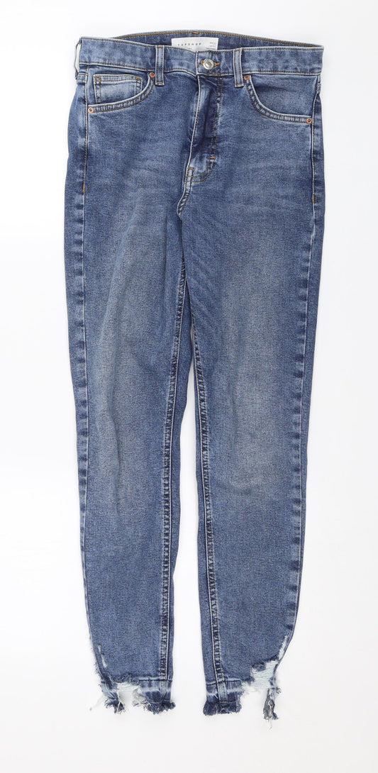 Topshop Womens Blue   Skinny Jeans Size 28 in L26 in