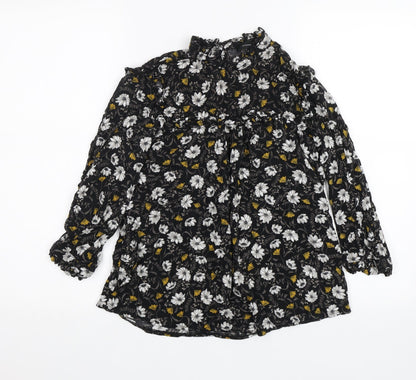 Womens UK Size 8 Atmosphere Black Basic Blouse
