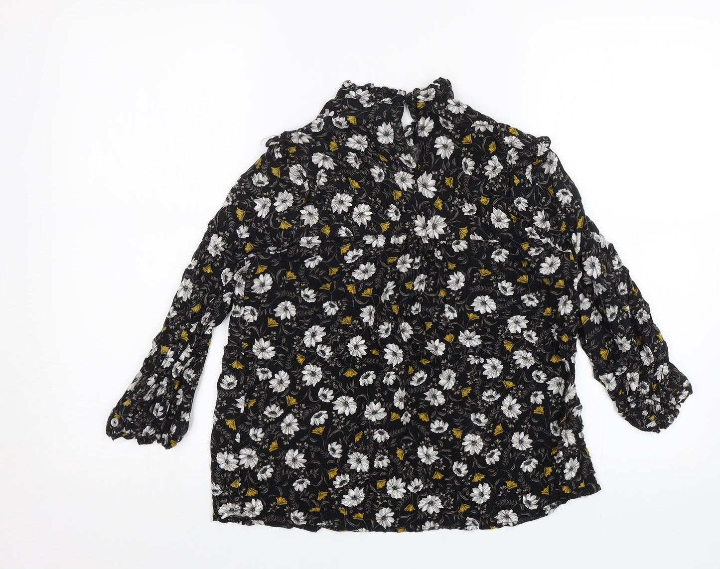 Womens UK Size 8 Atmosphere Black Basic Blouse