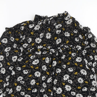 Womens UK Size 8 Atmosphere Black Basic Blouse