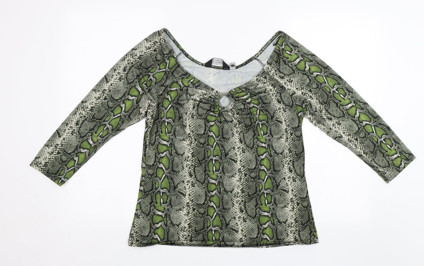 Womens UK Size 14 Dorothy Perkins Green Basic Blouse
