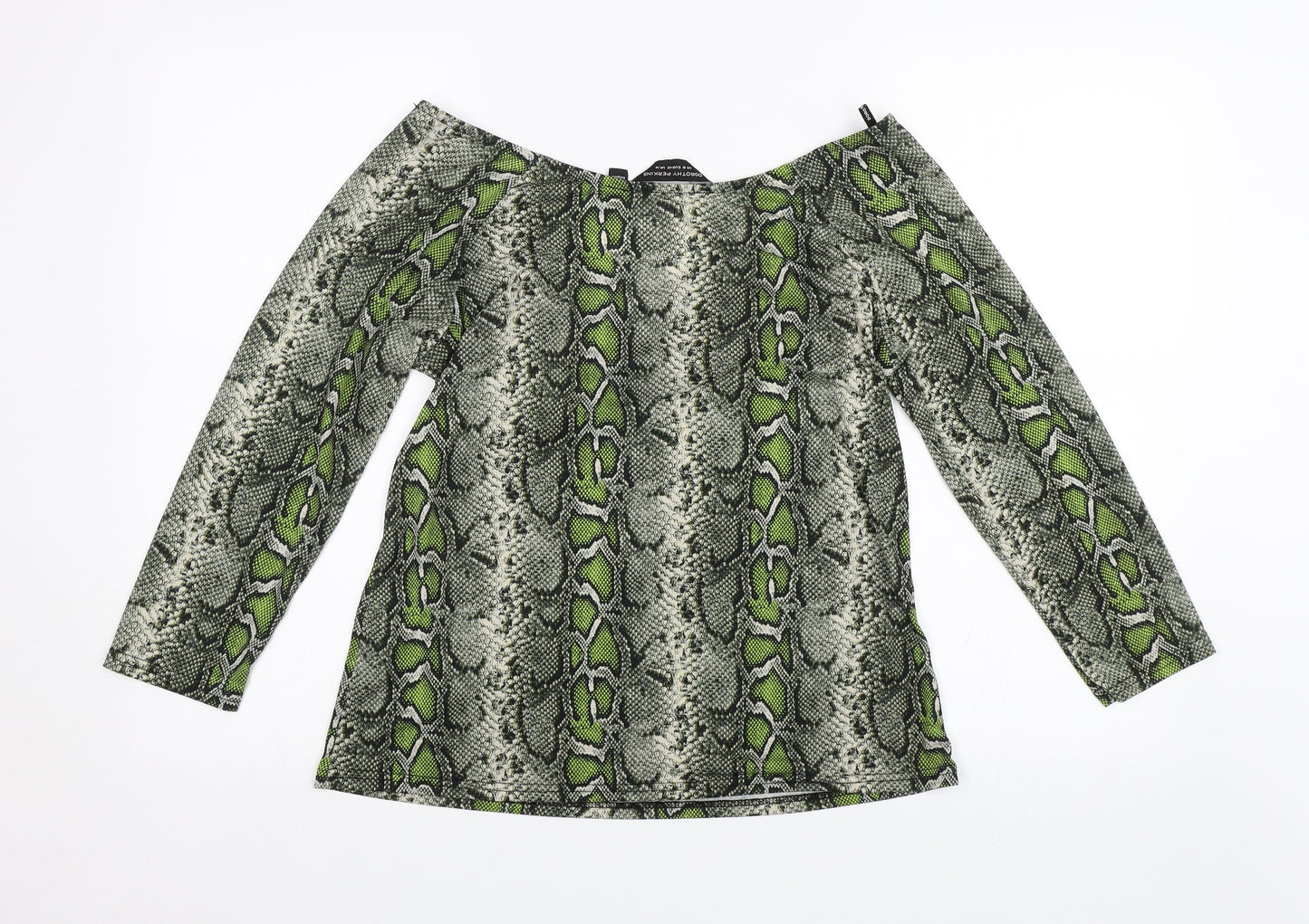 Womens UK Size 14 Dorothy Perkins Green Basic Blouse