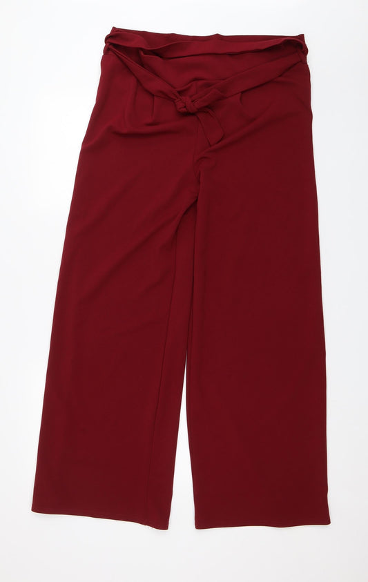 Femme Luxe Womens Red   Trousers  Size 37 in L29 in