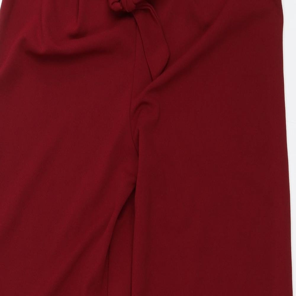Femme Luxe Womens Red   Trousers  Size 37 in L29 in