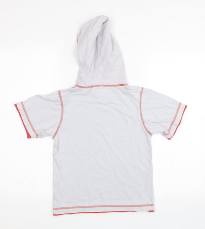 Dudeskin Boys Grey   Basic T-Shirt Size 6-7 Years