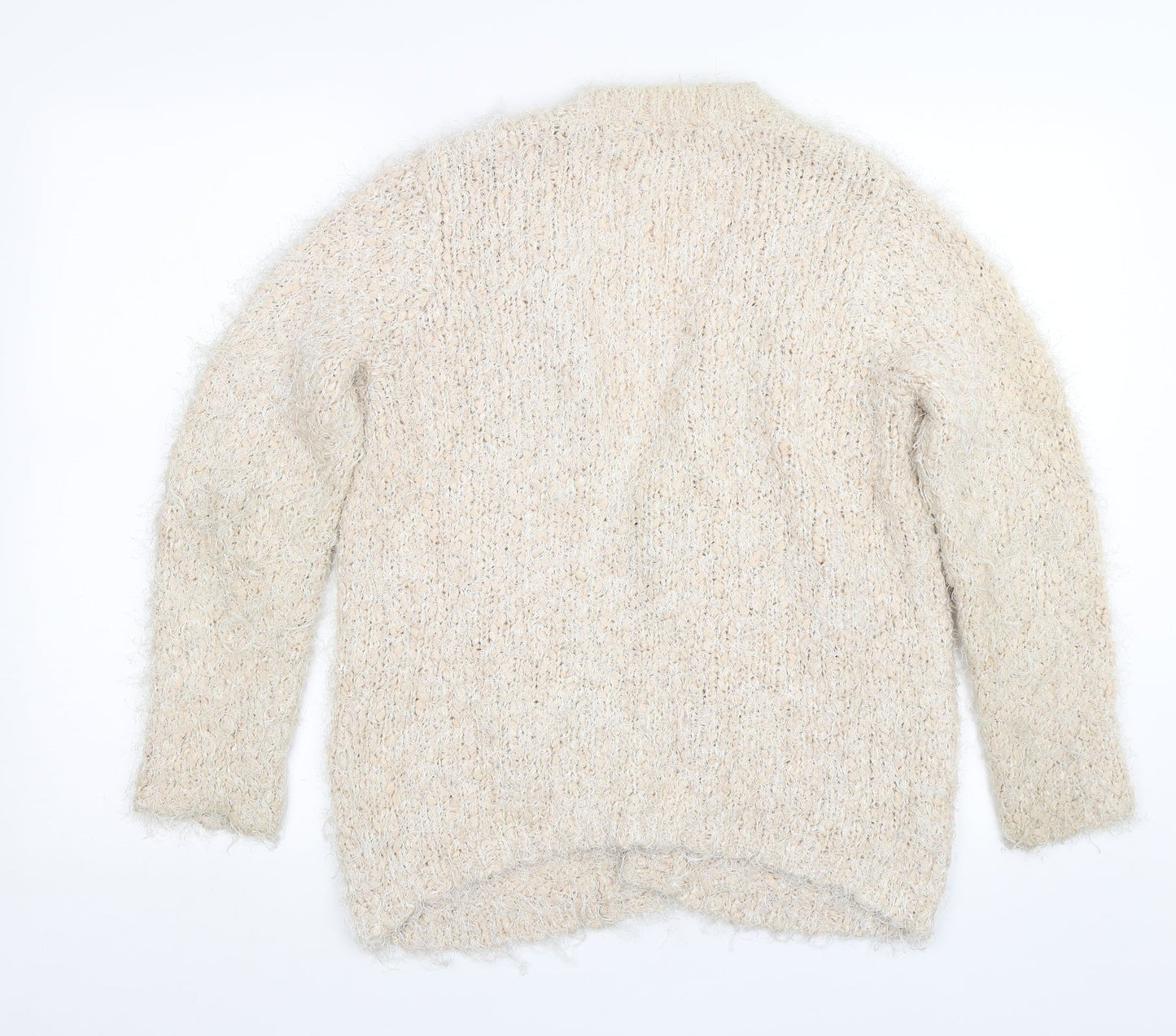 David Emanuel Womens Beige   Cardigan Jumper Size S