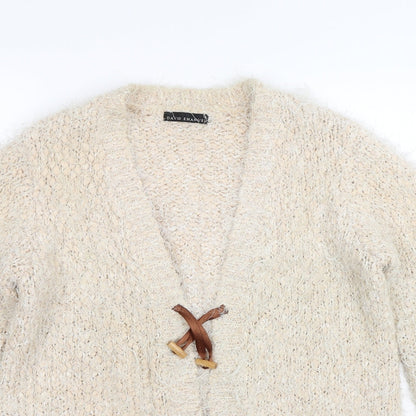 David Emanuel Womens Beige   Cardigan Jumper Size S