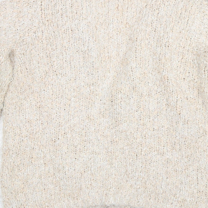 David Emanuel Womens Beige   Cardigan Jumper Size S