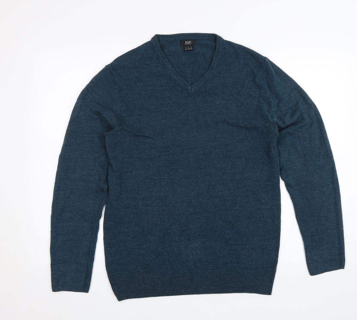 F&F Mens Blue   Pullover Jumper Size M