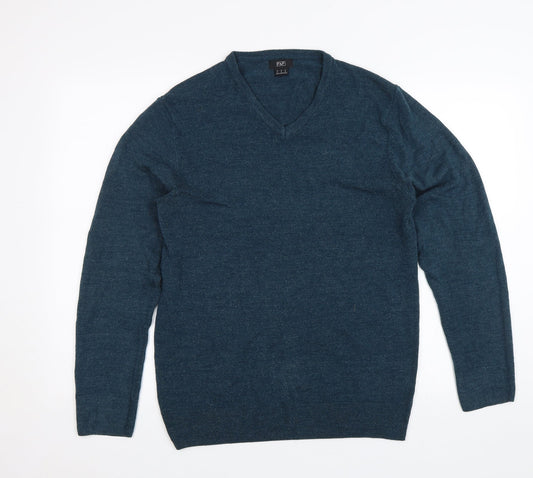 F&F Mens Blue   Pullover Jumper Size M