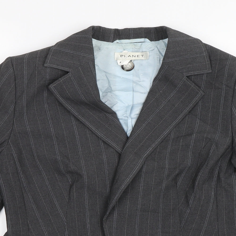 Womens UK Size 12 Planet Regular Grey Blazer