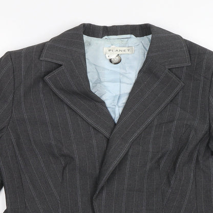 Womens UK Size 12 Planet Regular Grey Blazer