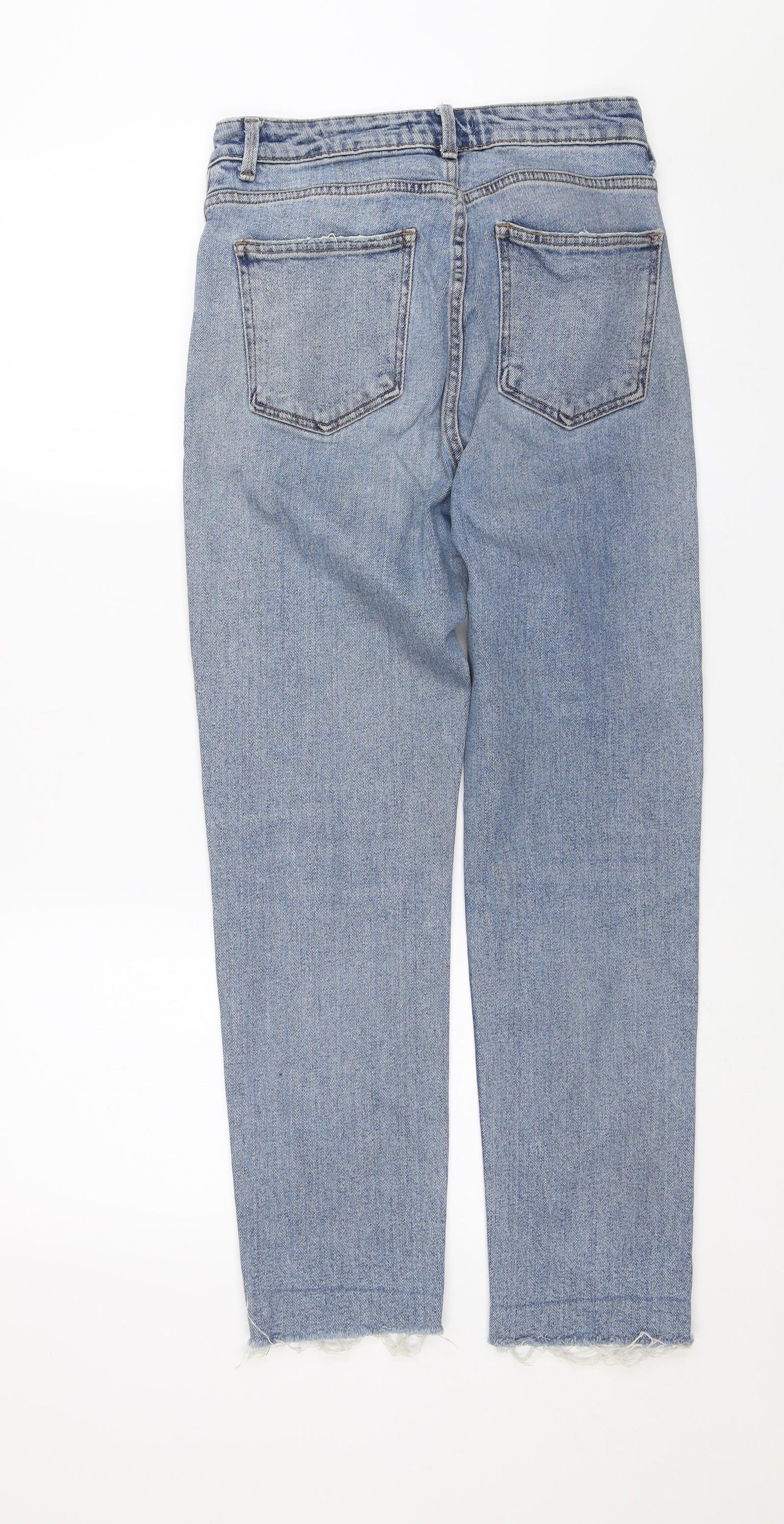 Denim Co. Womens Blue   Straight Jeans Size 10 L26 in