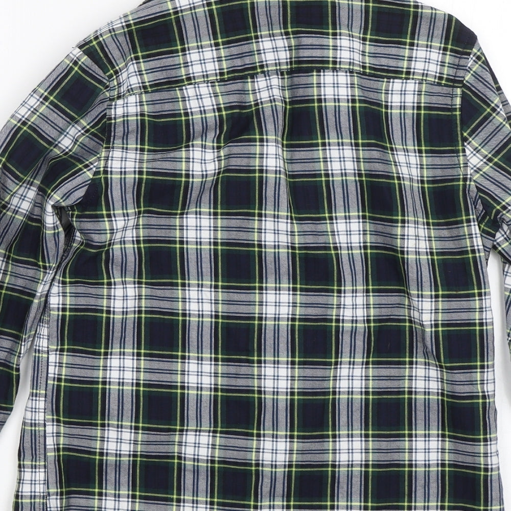 NEXT Boys Blue Plaid  Basic Button-Up Size 9 Years